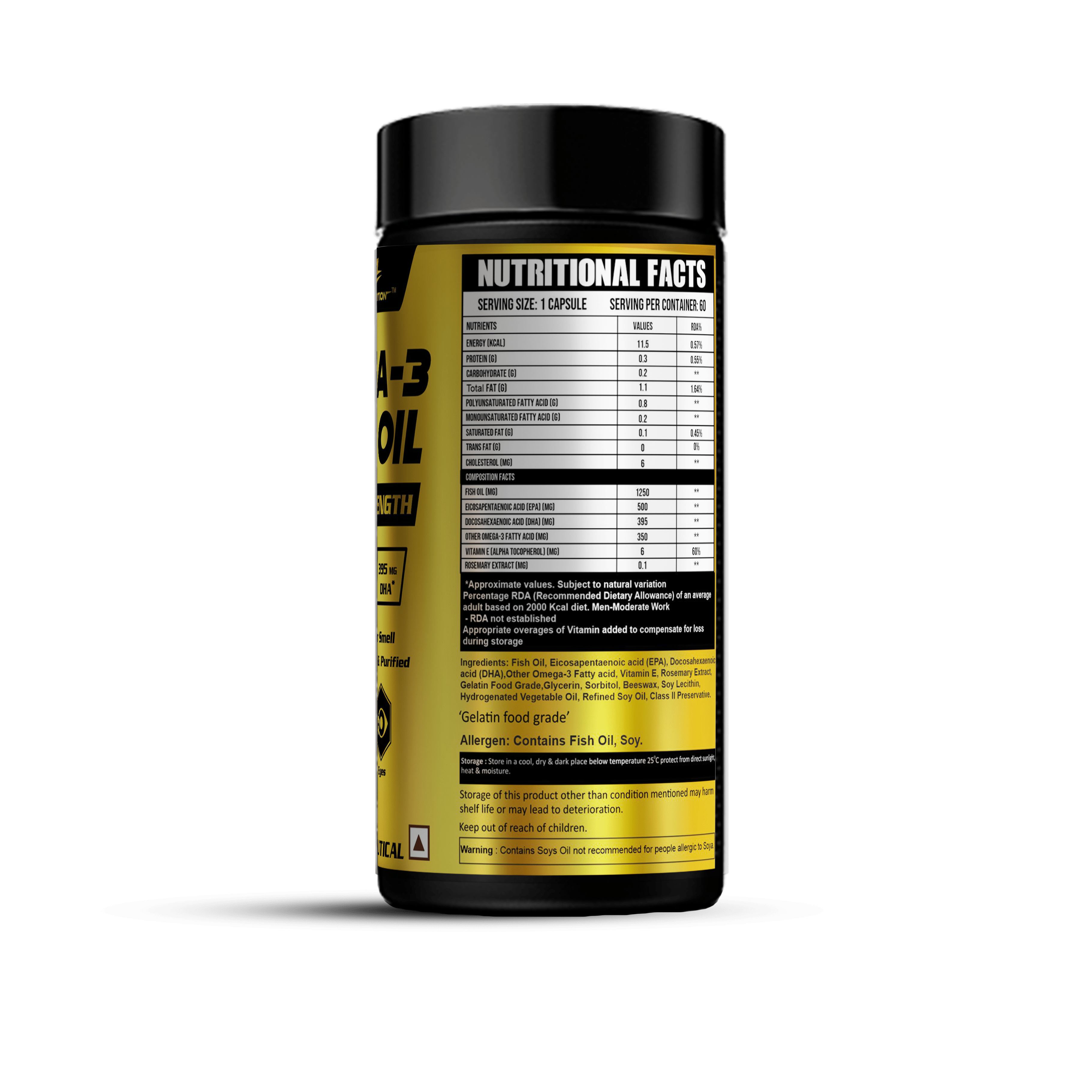 Omega-3 Fish Oil (Triple Strength) - Ripped Up Nutrition