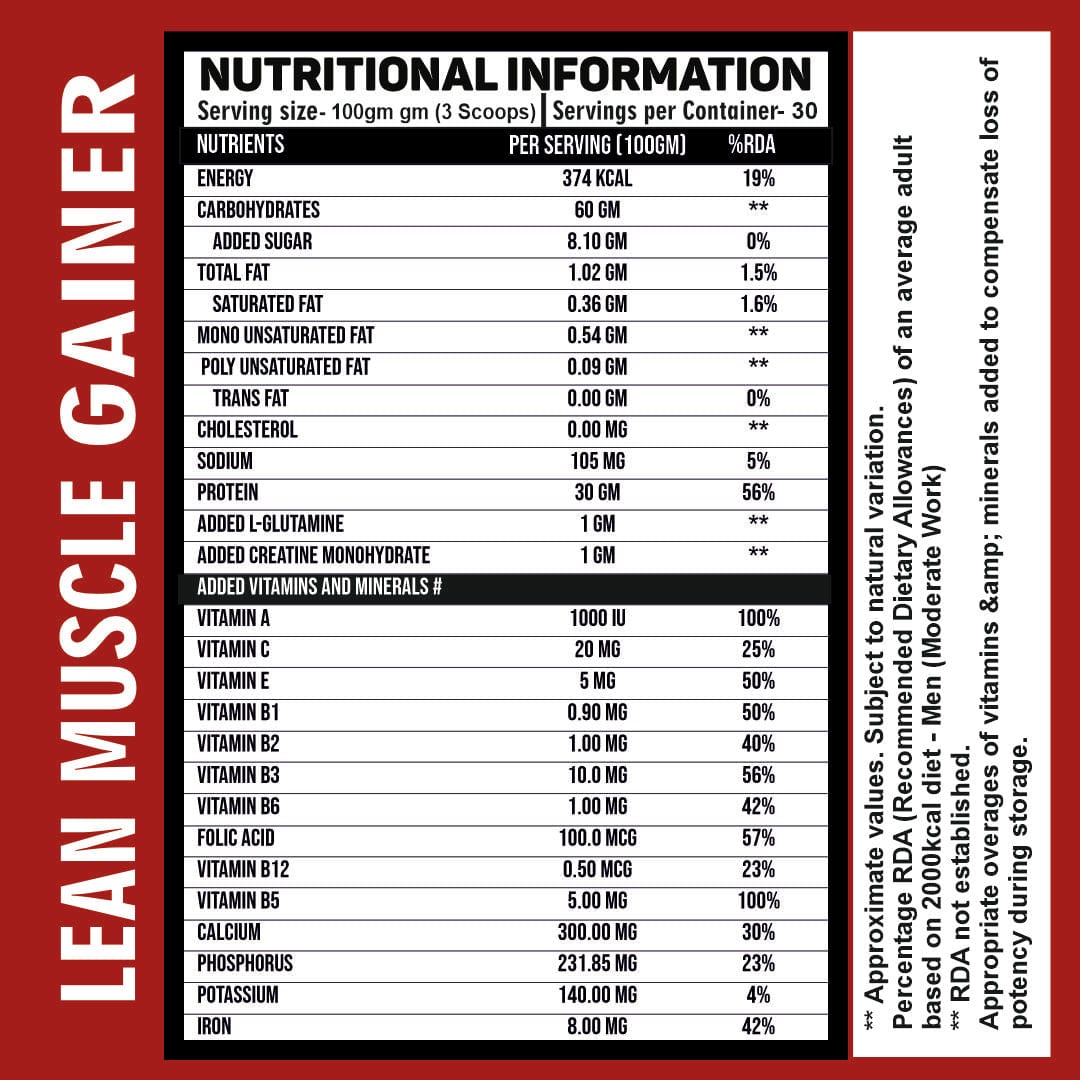 Lean Muscle Gainer-