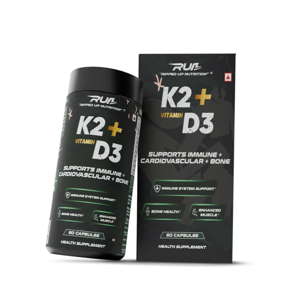 K2+ D3 (K2 - 55 MCG | D3 - 600 IU) - Ripped Up Nutrition