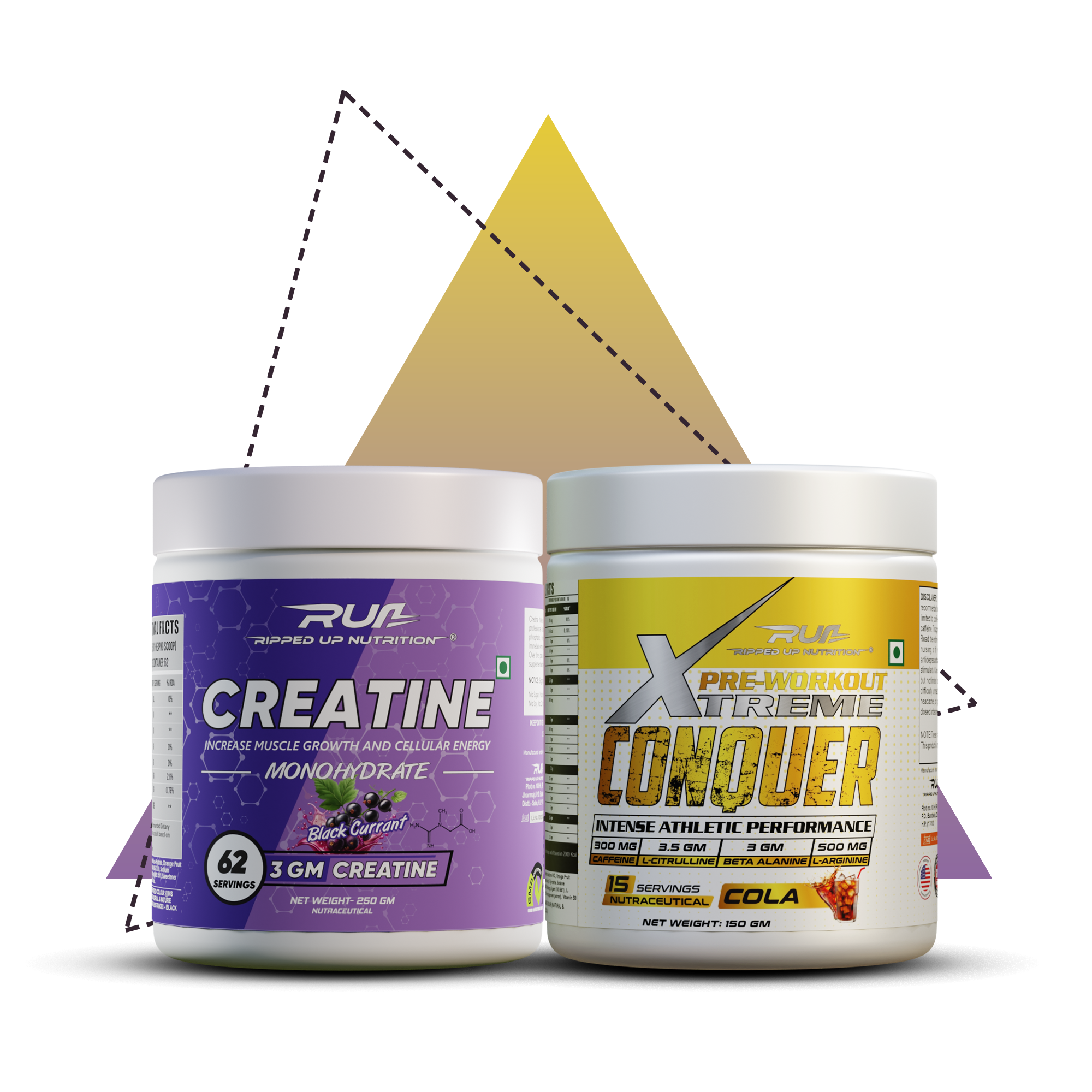 RIPPED ARMY EXCLUSIVE- Xtreme Pre(150g) + Creatine Monohydrate(250g)