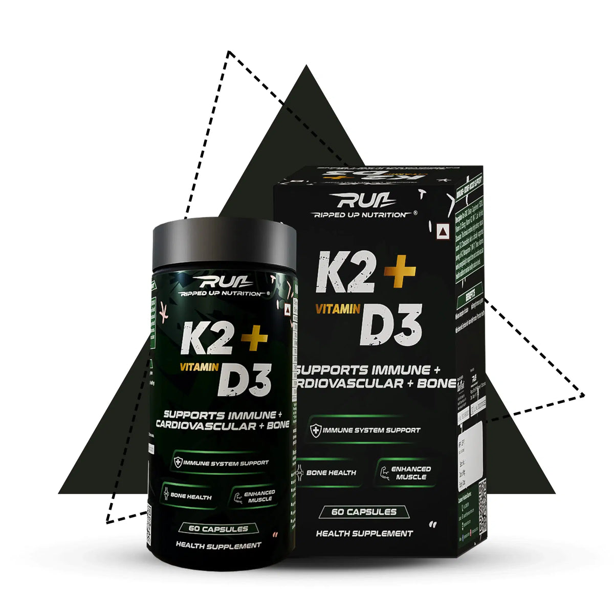K2+ D3 (K2-55 MCG | D3- 600 IU)