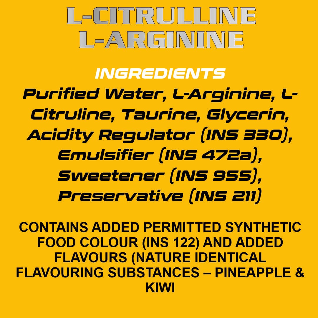 Liquid L- Citrulline + L- Arginine + Taurine