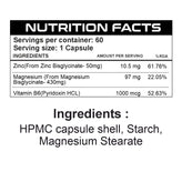 ZMA – Advanced Night Recovery Formula (60 Veg Capsules)