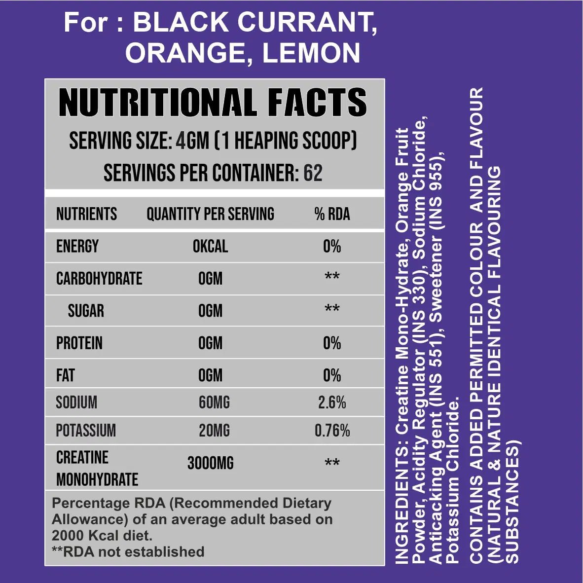 Creatine Monohydrate - Micronized - Ripped Up Nutrition