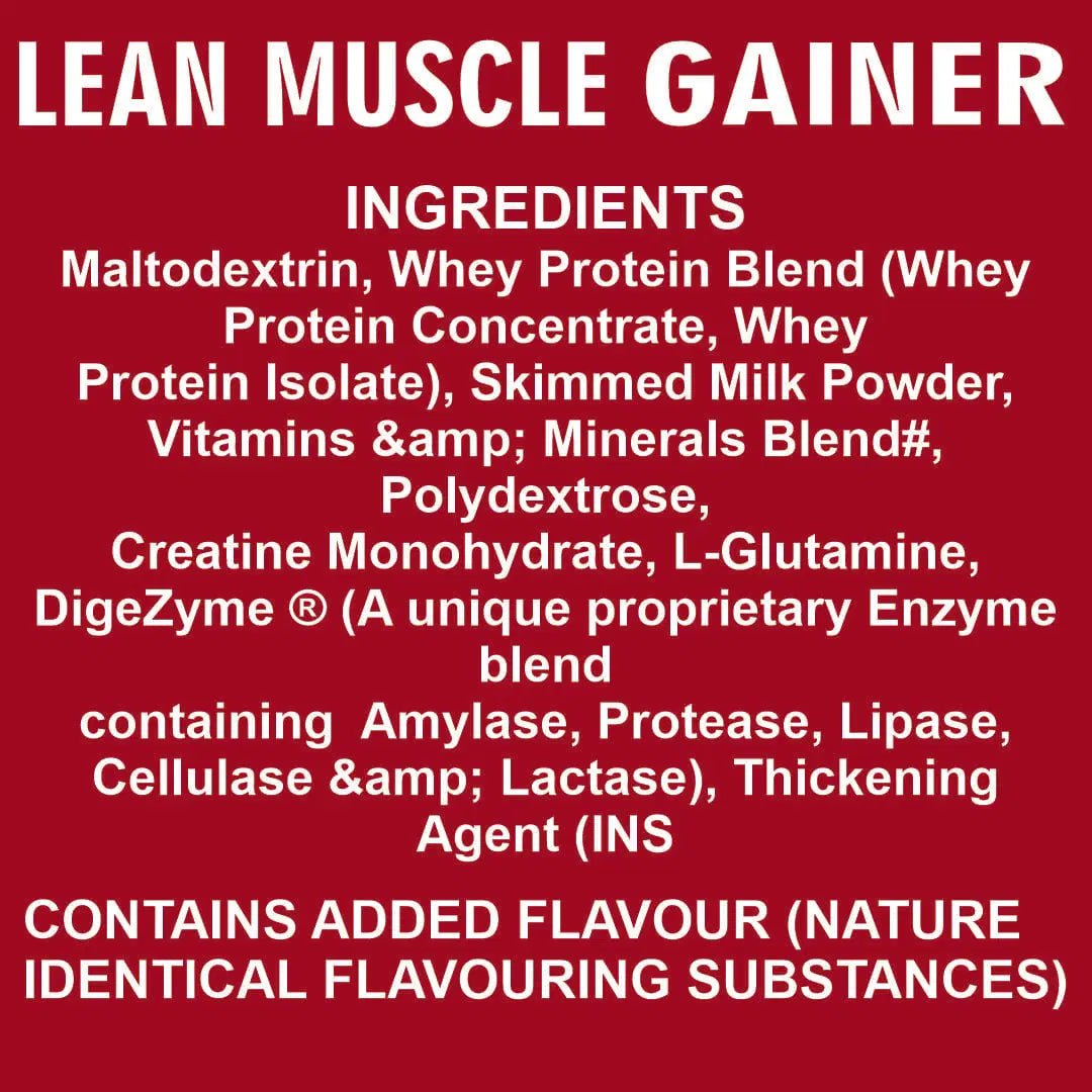 Lean Muscle Gainer - Ripped Up Nutrition