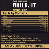 Pure Himalayan Shilajit Gold Resin