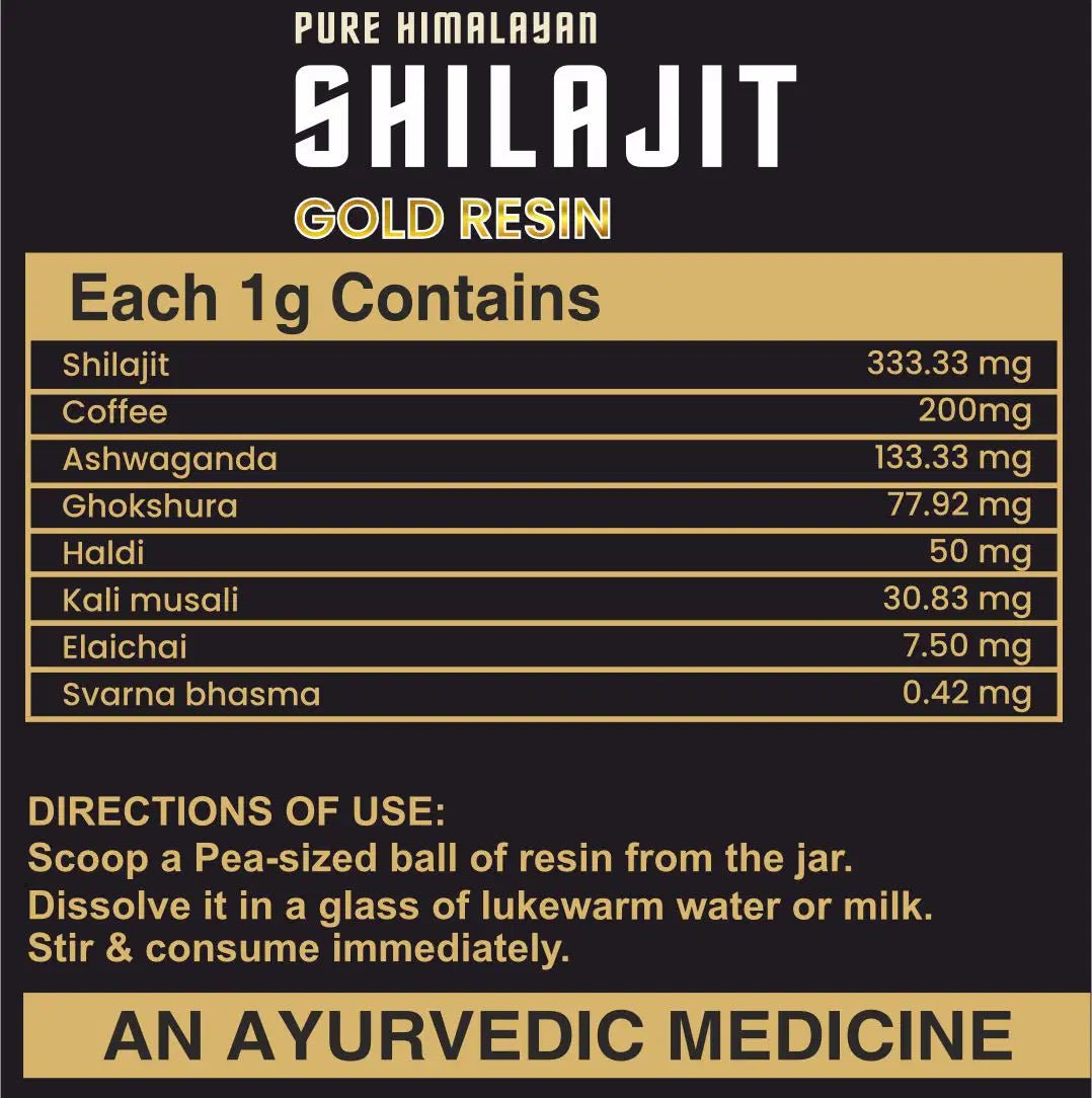 Pure Himalayan Shilajit Gold Resin - Ripped Up Nutrition
