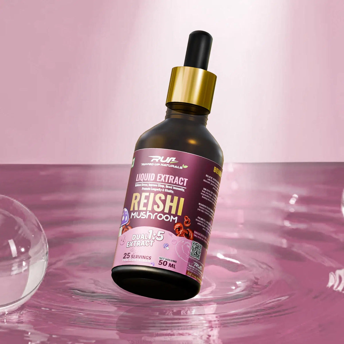 Reishi Mushroom Liquid Extract - Ripped Up Nutrition