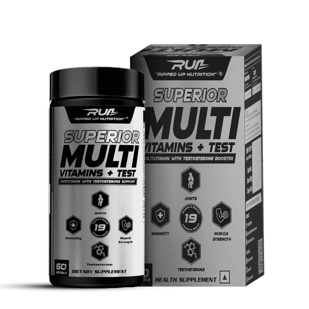 Superior Multi Vitamin + Testa Booster - 60 Softgel Capsule - Ripped Up Nutrition